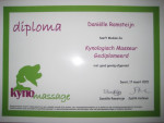 Geslaagd voor kynologisch masseur gediplomeerd